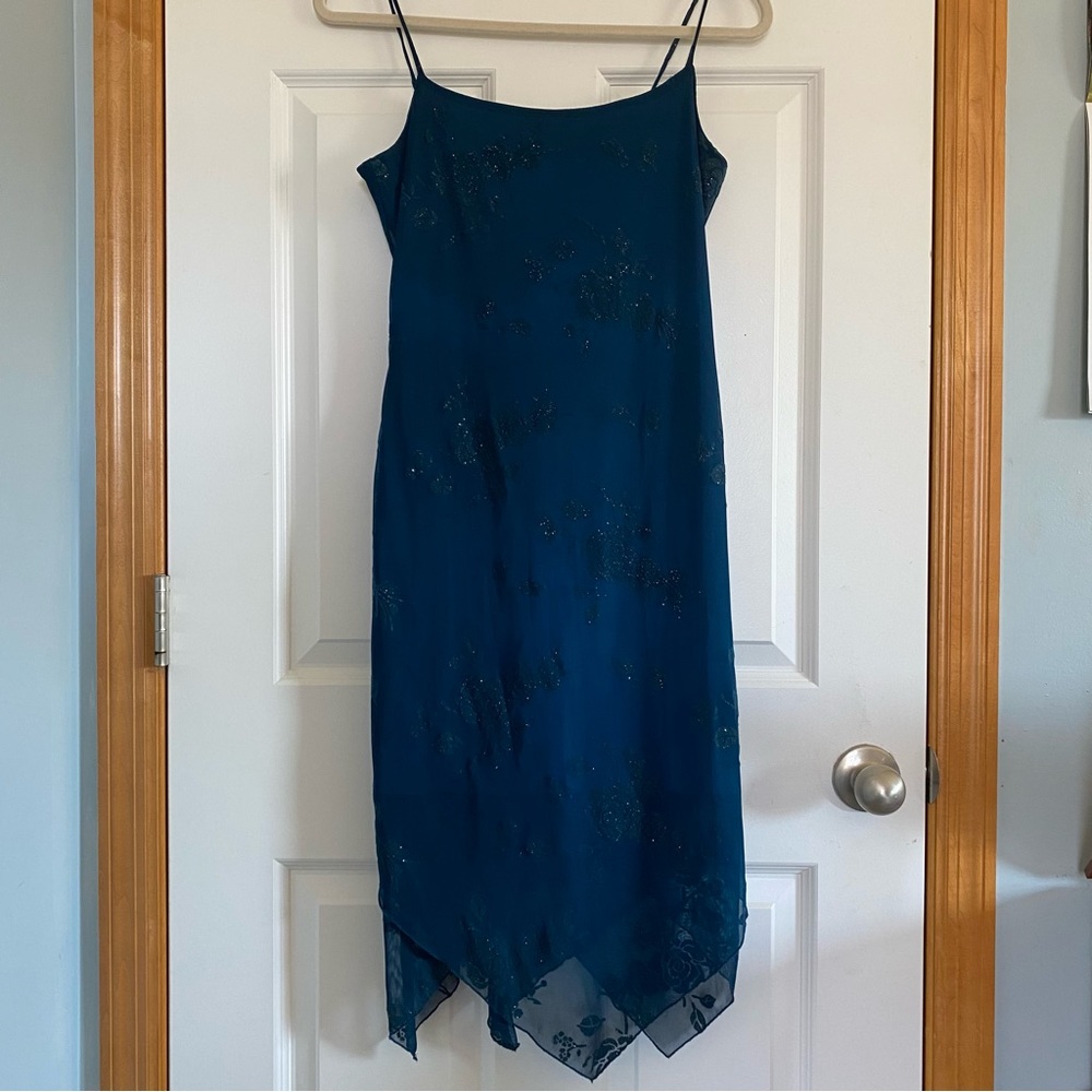 Vintage teal mesh fairy dress - Picture 5 of 7